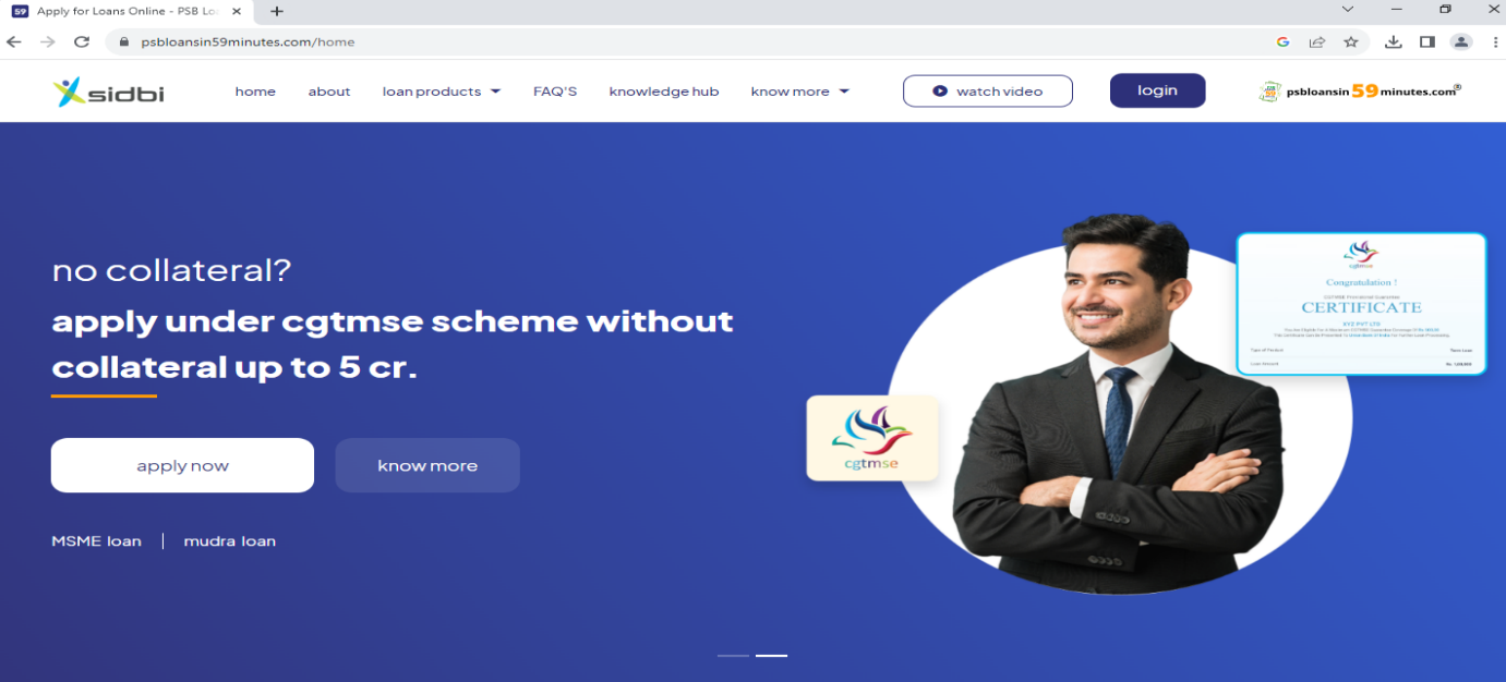 PSB Loans in 59 Minutes” Platform